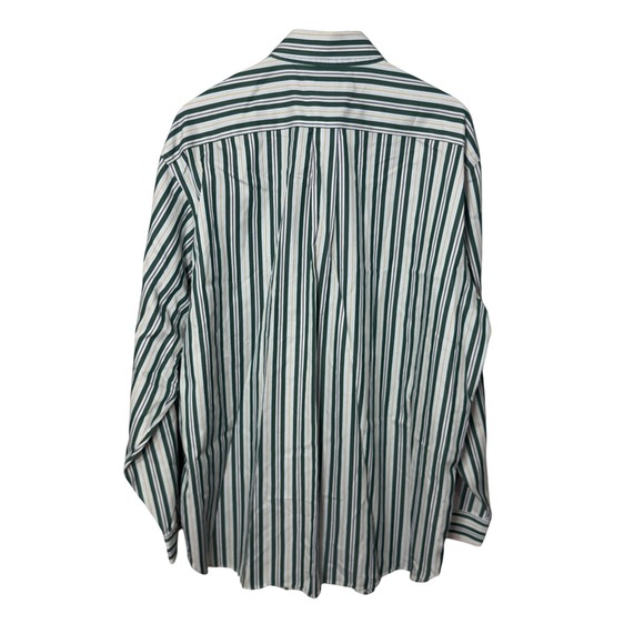 Brooks Brothers Country Club Mens XL Button Down Shirt‎ Green Stripe Cotton - Picture 7 of 7